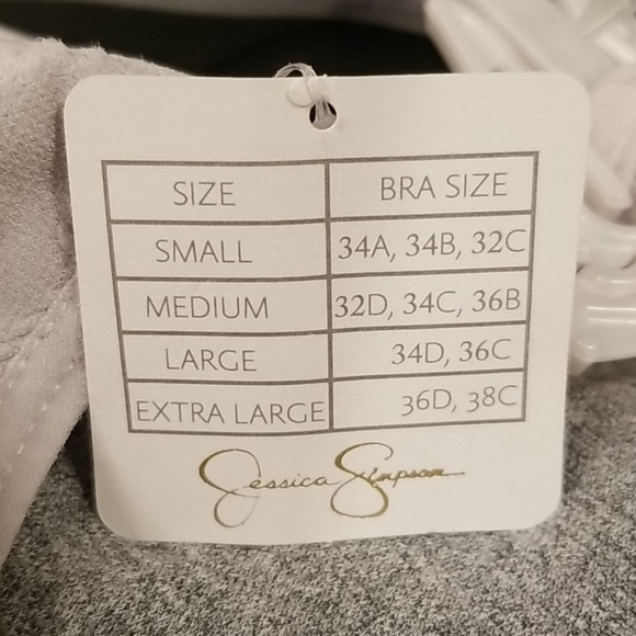 💕JESSICA SIMPSON💕 Seamless Bralettes (2 Pack) Lavender Gray Medium M NWT - Picture 13 of 13